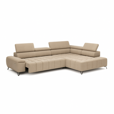 PALOSSO L 126" x 86" Wide Sectional with Electric Seat Extension