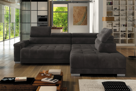 CARINA L 115" x 86.5" Wide Sectional with Electric Seat Extension