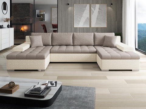 CESARE MAX 135" x 71.5" Wide Sleeper Sectional with Storage