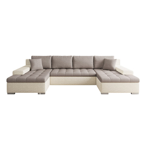 CESARE MAX 135" x 71.5" Wide Sleeper Sectional with Storage