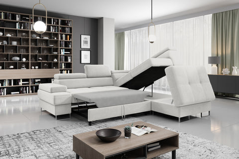 GALAXY L 103" x 88"  Wide Sleeper Sectional with Storage