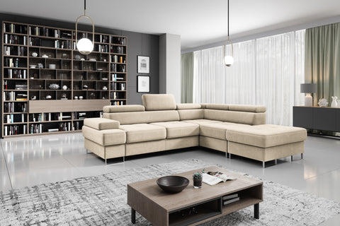 GALAXY L 103" x 88"  Wide Sleeper Sectional with Storage