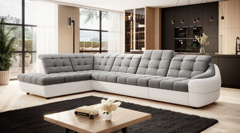 ALVARO L2 136" x 85" Wide Sleeper Sectional with Storage