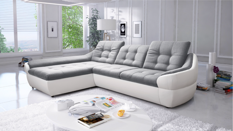 ALVARO MINI 114"x 74.5" Wide Sleeper Sectional with Storage