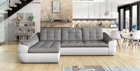 ALVARO MINI 114"x 74.5" Wide Sleeper Sectional with Storage