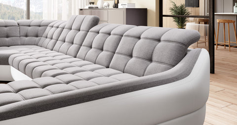 ALVARO XL 153"x 122"x 74.5" Wide Sleeper Sectional with Storage