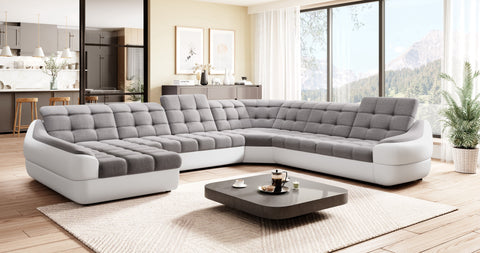 ALVARO XL 153"x 122"x 74.5" Wide Sleeper Sectional with Storage