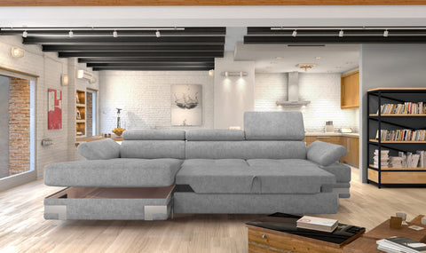 APRILLA MINI 106"x 68" Wide Sleeper Sectional with Storage