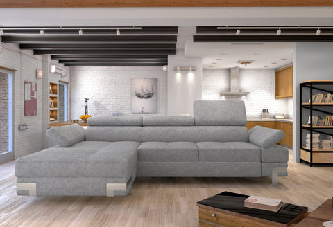 APRILLA MINI 106"x 68" Wide Sleeper Sectional with Storage