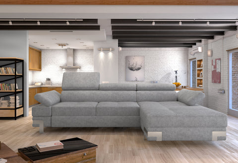 APRILLA MINI 106"x 68" Wide Sleeper Sectional with Storage