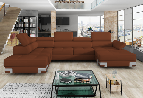 APRILLA XL 133.5"x 87.5" x 69" Wide Sleeper Sectional with Storage