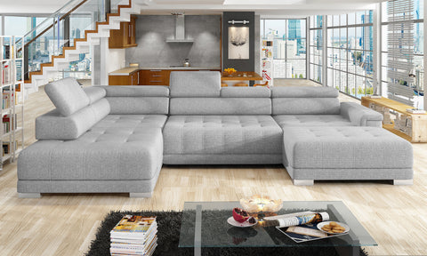 CARINA XL 147" x 86.5" x 70" Wide Sectional with Electric Seat Extension