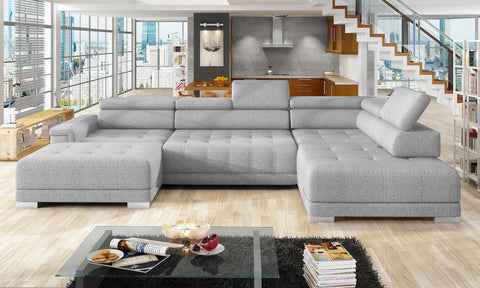 CARINA XL 147" x 86.5" x 70" Wide Sectional with Electric Seat Extension