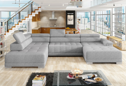 CARINA XL 147" x 86.5" x 70" Wide Sectional with Electric Seat Extension