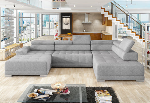 CARINA XL 147" x 86.5" x 70" Wide Sectional with Electric Seat Extension