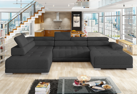 CARINA XL 147" x 86.5" x 70" Wide Sectional with Electric Seat Extension