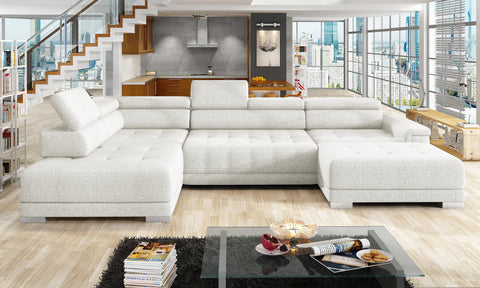 CARINA XL 147" x 86.5" x 70" Wide Sectional with Electric Seat Extension