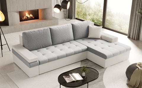 CESARE MINI L 108" x 71.5" Wide Sleeper Sectional with Storage