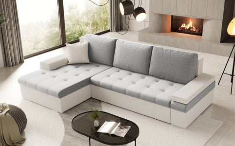 CESARE MINI L 108" x 71.5" Wide Sleeper Sectional with Storage