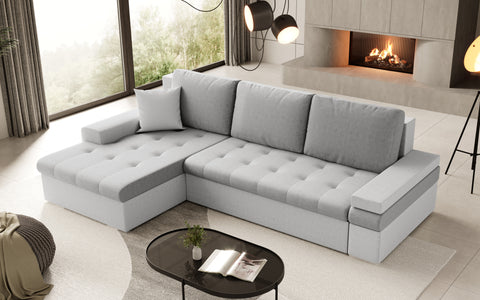 CESARE MINI L 108" x 71.5" Wide Sleeper Sectional with Storage