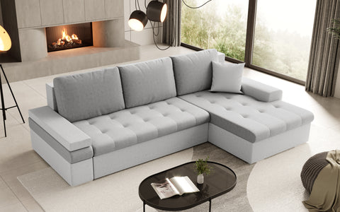 CESARE MINI L 108" x 71.5" Wide Sleeper Sectional with Storage
