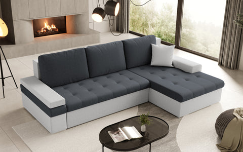 CESARE MINI L 108" x 71.5" Wide Sleeper Sectional with Storage
