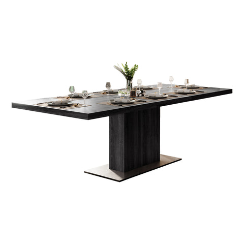 Cartier 71" Black Extendable Dining Table
