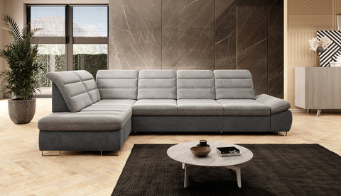 DONATELLA L2 136" x 80.5" Wide Sleeper Sectional with Storage