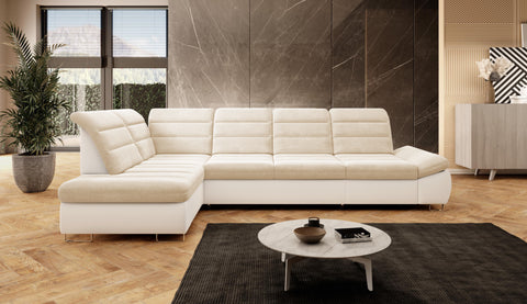 DONATELLA L2 136" x 80.5" Wide Sleeper Sectional with Storage