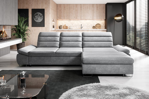 DONATELLA MINI 120.5" x 74.5" Wide Sleeper Sectional with Storage