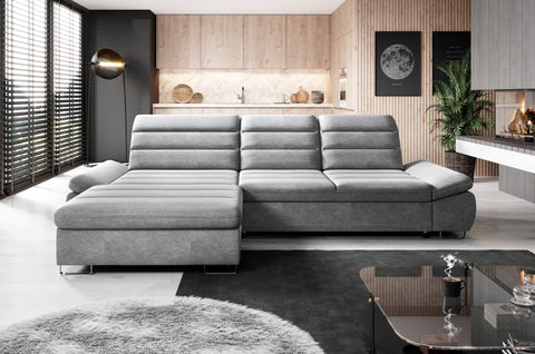 DONATELLA MINI 120.5" x 74.5" Wide Sleeper Sectional with Storage