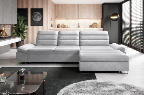 DONATELLA MINI 120.5" x 74.5" Wide Sleeper Sectional with Storage