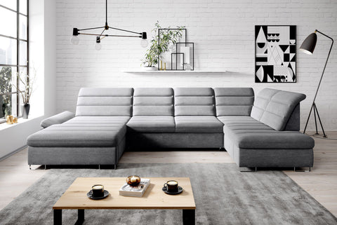 DONATELLA XL 145" x 84" x 74.5" Wide Sleeper Sectional with Storage