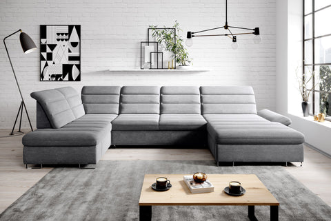DONATELLA XL 145" x 84" x 74.5" Wide Sleeper Sectional with Storage