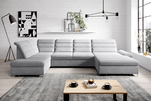 DONATELLA XL 145" x 84" x 74.5" Wide Sleeper Sectional with Storage