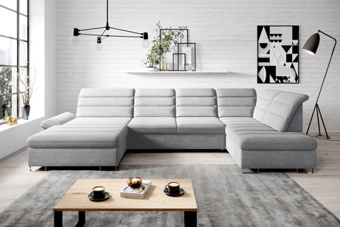 DONATELLA XL 145" x 84" x 74.5" Wide Sleeper Sectional with Storage