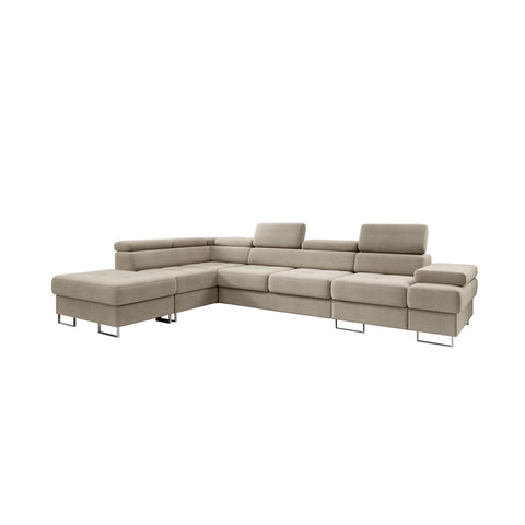 GALAXY L2 131" x 88"  Wide Sleeper Sectional with Storage