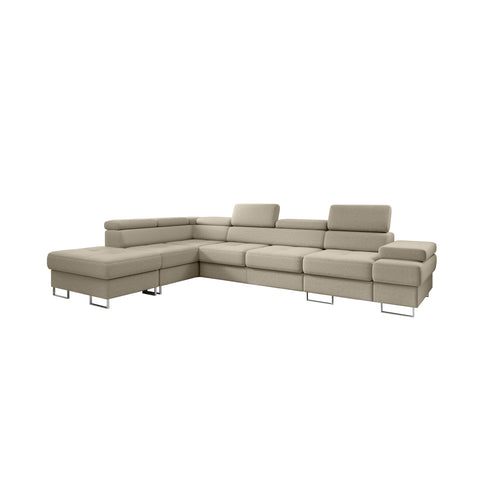GALAXY L2 131" x 88" Wide Sleeper Sectional with Storage