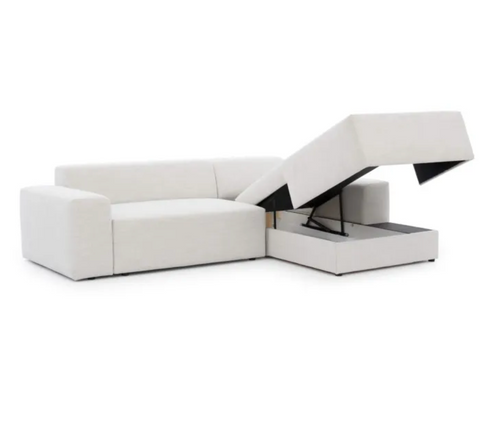 HUGO MINI 101"x 73" Wide Sleeper Sectional with Storage
