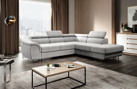 LAGOZZO L 107" x 86" Wide Sleeper Sectional with Storage