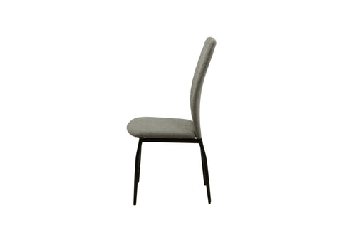 MILO Dining Chair Dark Gray & Black Leg