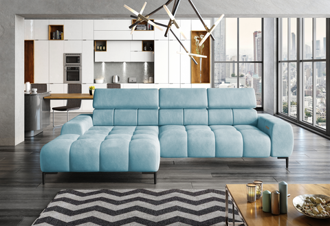 PALACE MINI 106" x 69.5" Wide Sectional with Electric Seat Extension