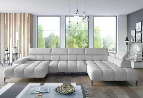 PALACE XL 151.5" x 85" x 68.5" Wide Sectional with Electric Seat Extension