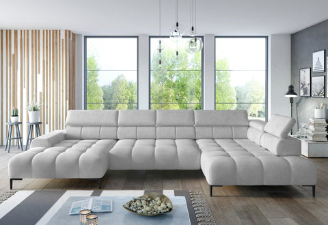PALACE XL 151.5" x 85" x 68.5" Wide Sectional with Electric Seat Extension