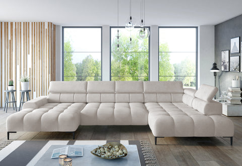 PALACE XL 151.5" x 85" x 68.5" Wide Sectional with Electric Seat Extension