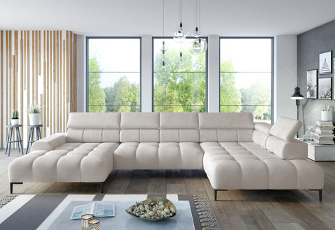 PALACE XL 151.5" x 85" x 68.5" Wide Sectional with Electric Seat Extension