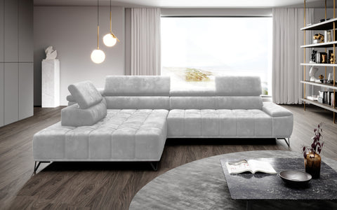 PALOSSO L 126" x 86" Wide Sectional with Electric Seat Extension
