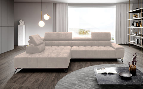 PALOSSO L 126" x 86" Wide Sectional with Electric Seat Extension