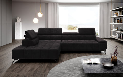 PALOSSO L 126" x 86" Wide Sectional with Electric Seat Extension