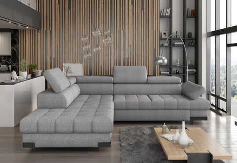 SULTAN L 103.5" x 88" Wide Sleeper Sectional with Storage